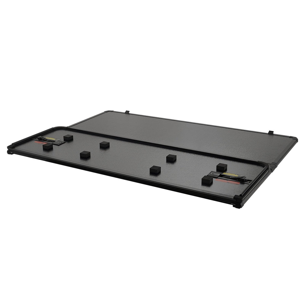 VEVOR Tri-Fold Truck Bed Tonneau Cover, Compatible with 2016-2023 Toyota Tacoma, 5' (60.5") Bed, Only Fit 5.0' x 4.6' (60.5" x 55.0") Inside Bed, 400 lbs Load Capacity, LED Light, Quick Folding, Black