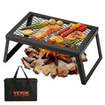 VEVOR Folding Campfire Grill Portable Camping Fire Pit Steel Outdoor BBQ Picnic