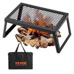 VEVOR Folding Campfire Grill Portable Camping Fire Pit Steel Outdoor BBQ Picnic