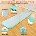 VEVOR 4 m Air Track Inflatable Training Tumbling Gymnastics Gym Mat with Pump