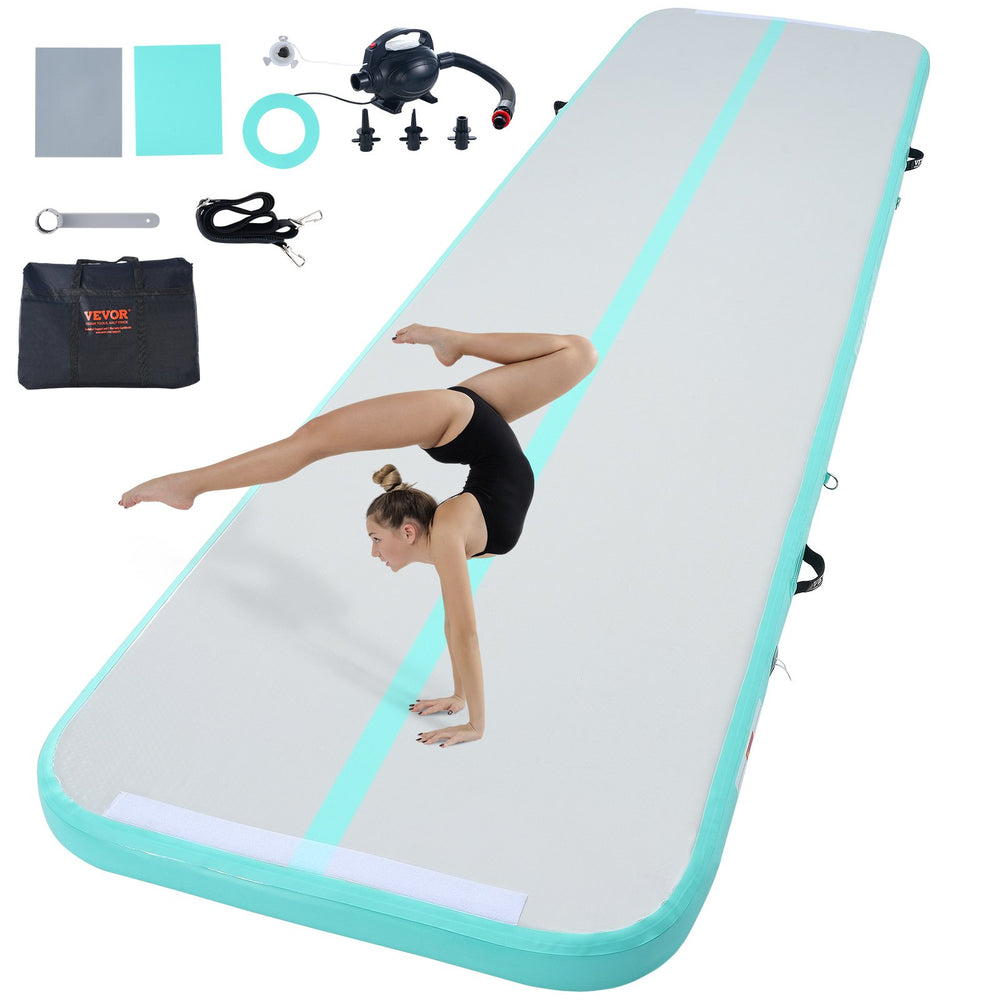 VEVOR 4 m Air Track Inflatable Training Tumbling Gymnastics Gym Mat with Pump
