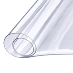 VEVOR Clear Table Cover Protector, 18" x 36" Rectangle Table Cover, 1.5 mm Thick PVC Plastic Tablecloth, Waterproof Desktop Protector for Writing Desk, Coffee Table, Dining Room Table
