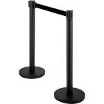 VEVOR Crowd Control Stanchions, 6-Pack Crowd Control Barriers with 3PCS 6.5FT Retractable Belt, Stanchion Posts Queue Pole for Crowd Control Barriers, Easy Assembly