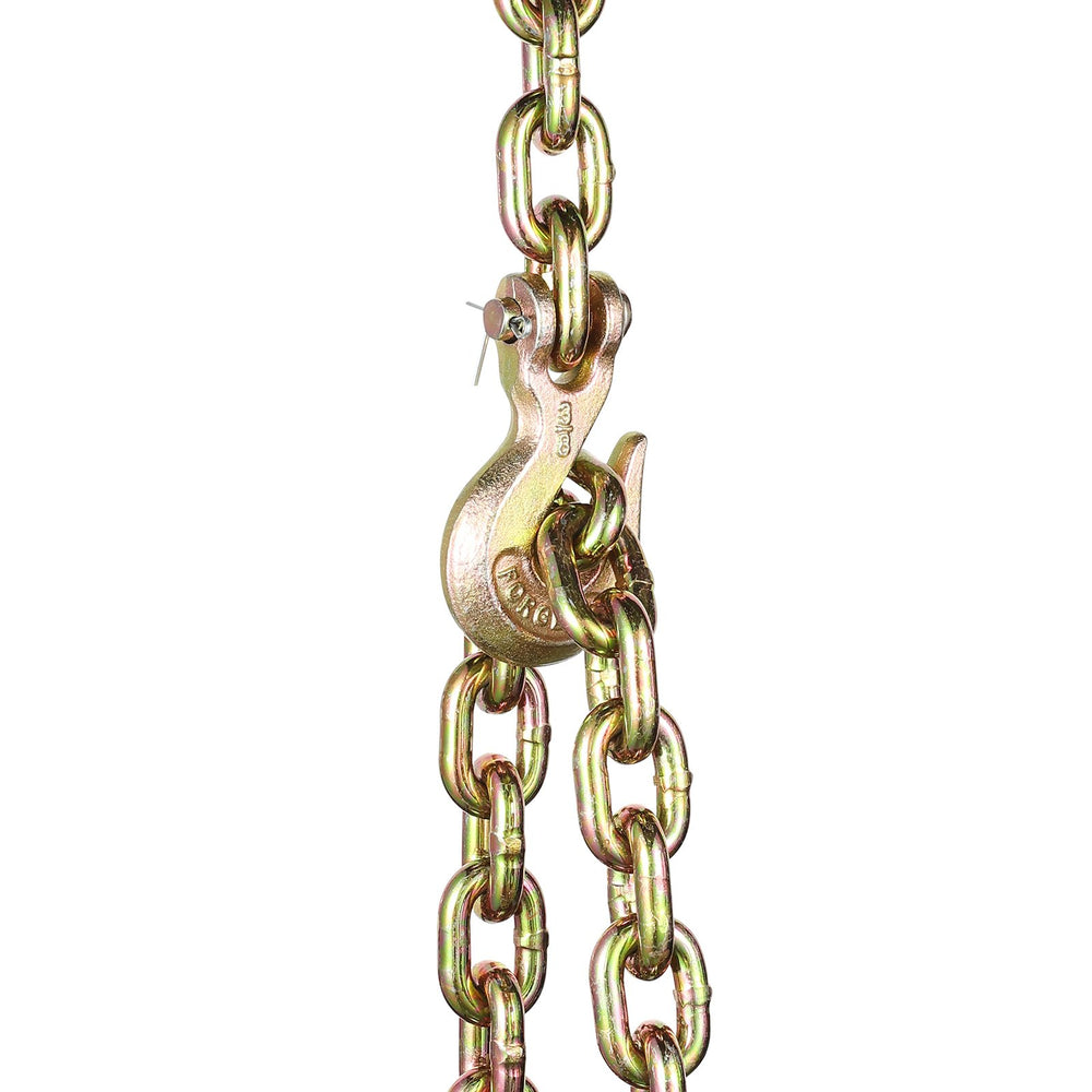 VEVOR Binder Chain G80 Tie Down Tow Chain with Hooks 9.5mm x 313.9cm 2 Pack 3220.5 kg