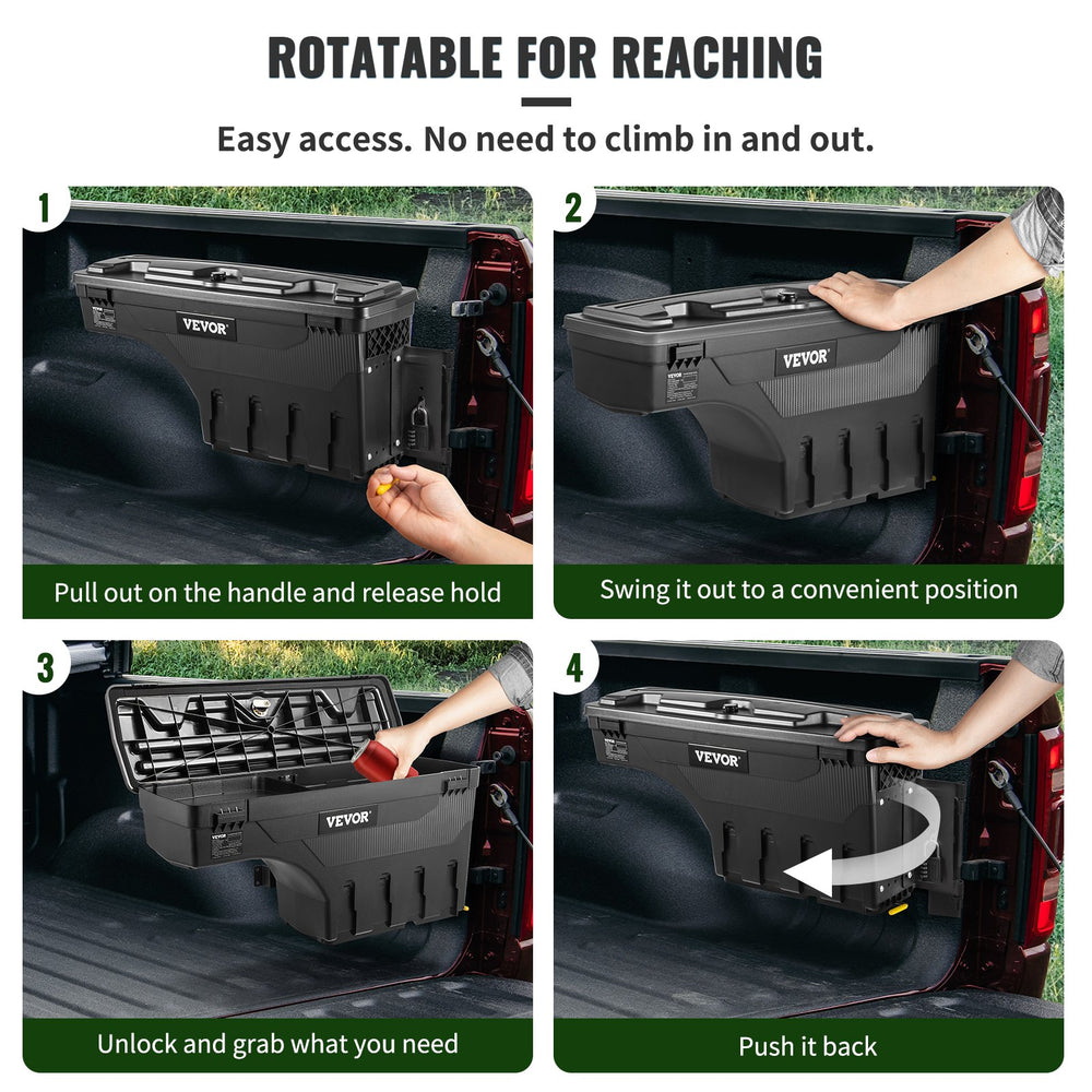 VEVOR Truck Bed Storage Tool Box for Dodge Ram 1500 2019-2021 Left and Right