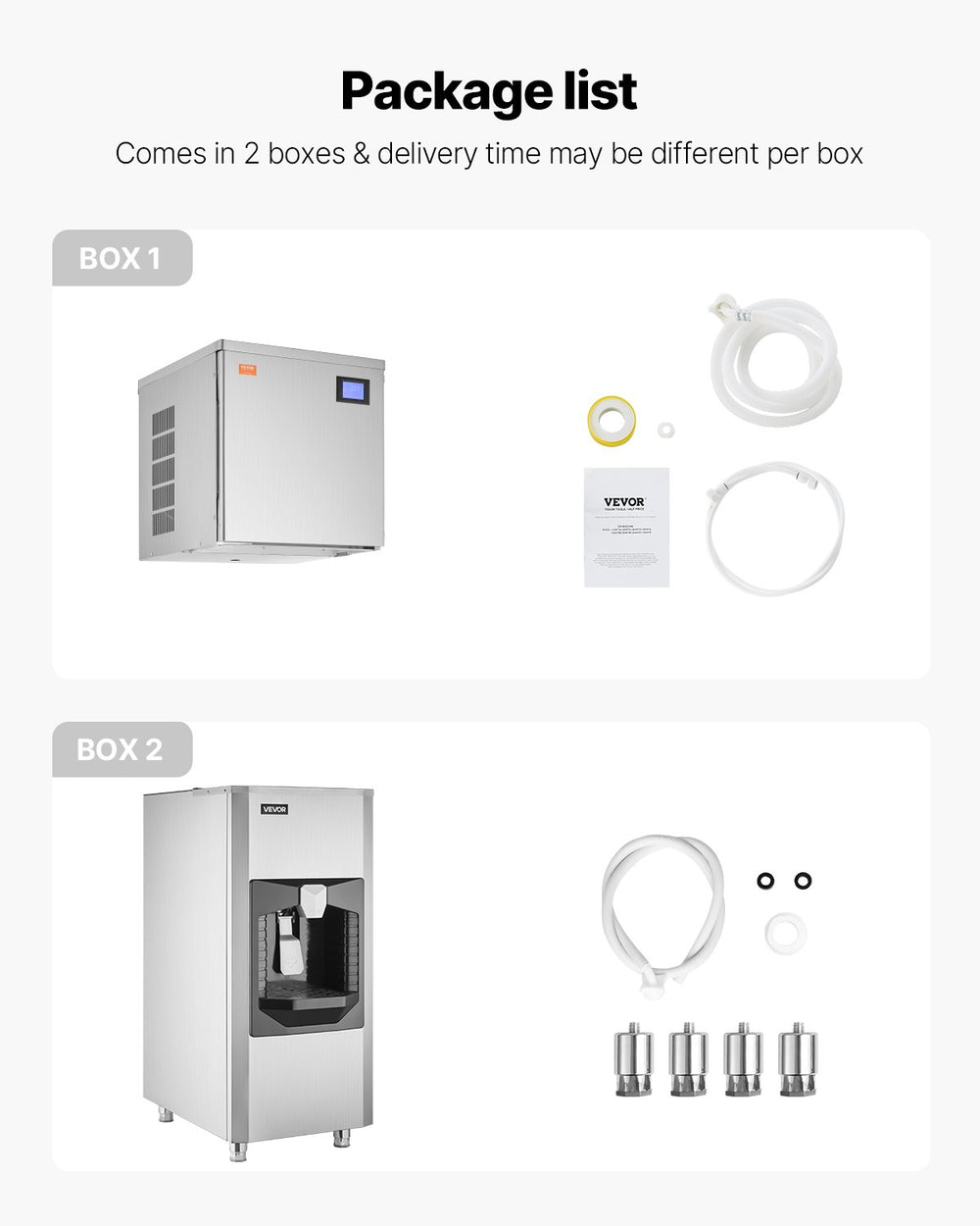VEVOR Commercial Ice Maker, 400 Lbs/Day Ice Maker Machine, 180 Lbs Large Ice Storage Bin with 20 Lbs/Min Automatic Ice Dispensing, Self-Cleaning Ice Machine with Touchscreen for Bar, Cafe, Restaurant