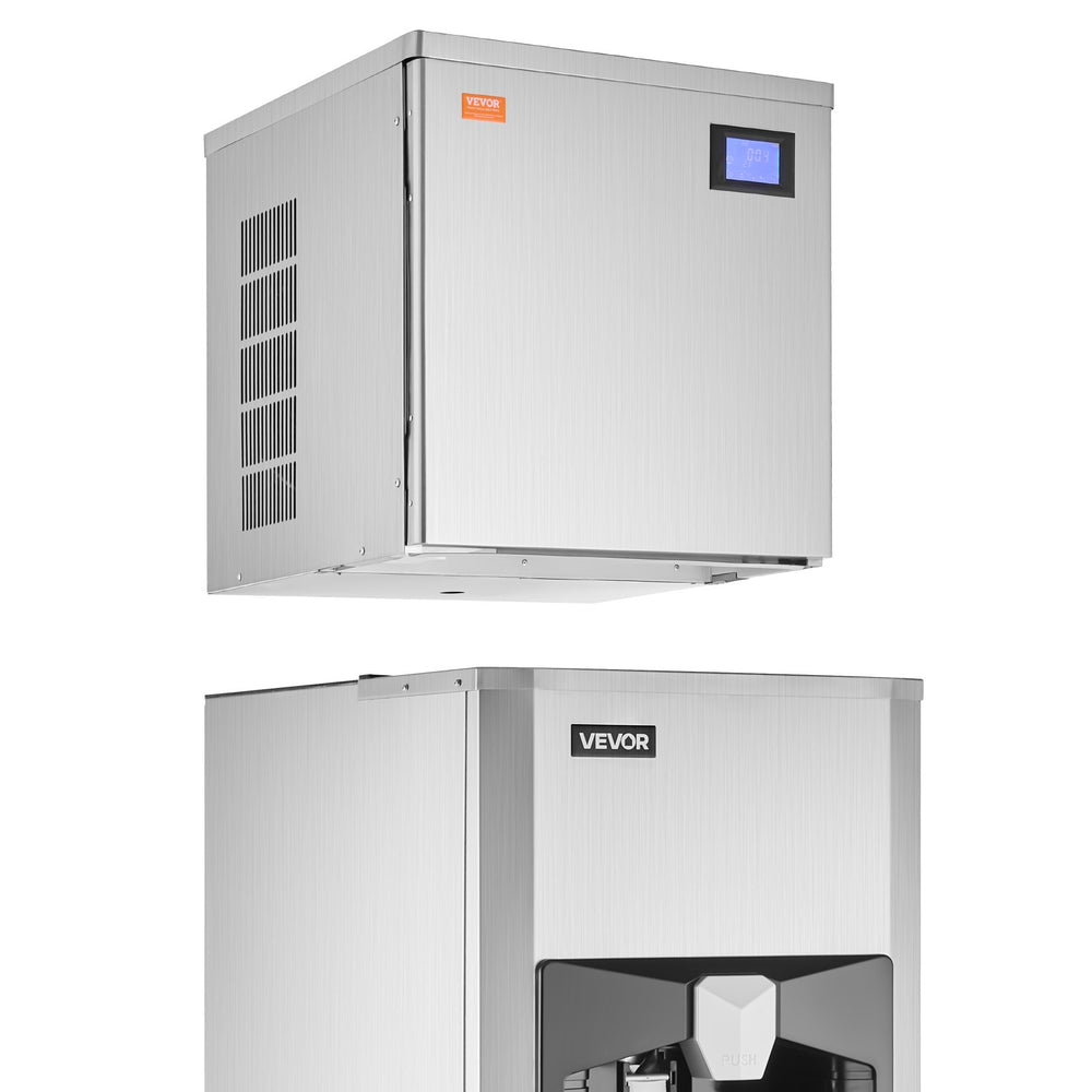 VEVOR Commercial Ice Maker, 400 Lbs/Day Ice Maker Machine, 180 Lbs Large Ice Storage Bin with 20 Lbs/Min Automatic Ice Dispensing, Self-Cleaning Ice Machine with Touchscreen for Bar, Cafe, Restaurant