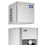VEVOR Commercial Ice Maker, 400 Lbs/Day Ice Maker Machine, 180 Lbs Large Ice Storage Bin with 20 Lbs/Min Automatic Ice Dispensing, Self-Cleaning Ice Machine with Touchscreen for Bar, Cafe, Restaurant