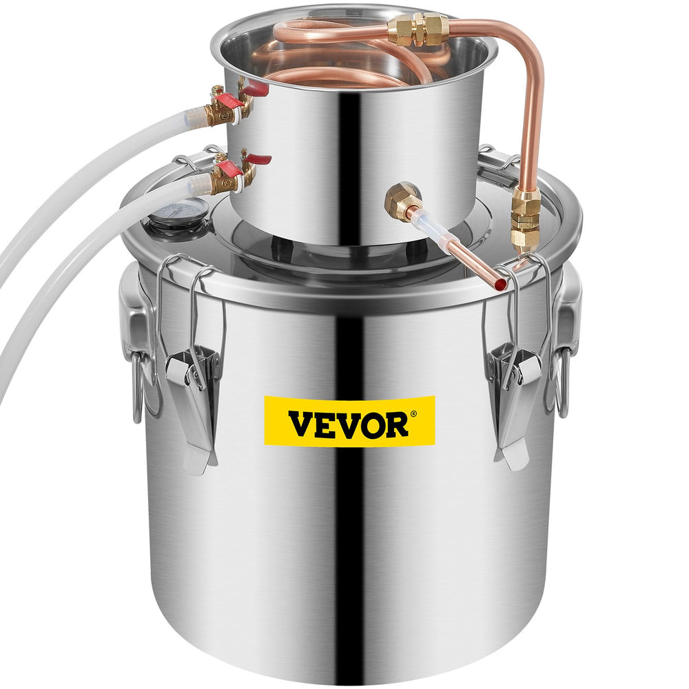 VEVOR Still Distillery Kit 20.8 L Essential Oil Distilling Kit w/ Water Pump