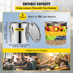VEVOR Still Distillery Kit 36.3 L Essential Oil Distilling Kit w/ Water Pump