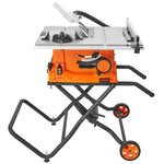 VEVOR 25.4 cm Table Saw w/ Stand Electric Cutting Machine 4800RPM 63.5 cm Rip Capacity