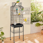 VEVOR Large Bird Cage, 62 in, Open Top Parakeet Cage with Rolling Stand,  Steel Bird Flight Cage with Removable Tray, Budgie Birdcage with 4 Perches, Parrot Cage for Lovebirds Cockatiels Pet Toy
