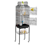 VEVOR Large Bird Cage, 62 in, Open Top Parakeet Cage with Rolling Stand,  Steel Bird Flight Cage with Removable Tray, Budgie Birdcage with 4 Perches, Parrot Cage for Lovebirds Cockatiels Pet Toy