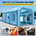 VEVOR Inflatable Spray Booth Car Paint Tent 9 x 6 x 4 m W/ Filter & 2 Blowers