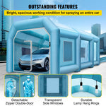 VEVOR Inflatable Spray Booth Car Paint Tent 9 x 6 x 4 m W/ Filter & 2 Blowers