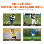 VEVOR Folding Lacrosse Rebounder for Backyard, 3x4 Ft Volleyball Bounce Back Net, Pitchback Throwback Baseball Softball Return Training Screen, Adjustable Angle Shooting Practice Training Wall, Black