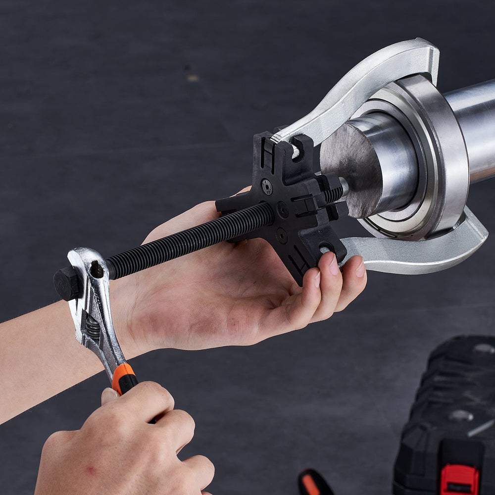 VEVOR Gear Puller Set, 7.6 cm and 17.8 cm Puller Kit, 3 Jaw Gear Bearing Flywheel Pulley Removal Tool, 2 or 3 Reversible Jaws Wheel Puller, Vertically and Horizontally, External and Internal, 2-Piece