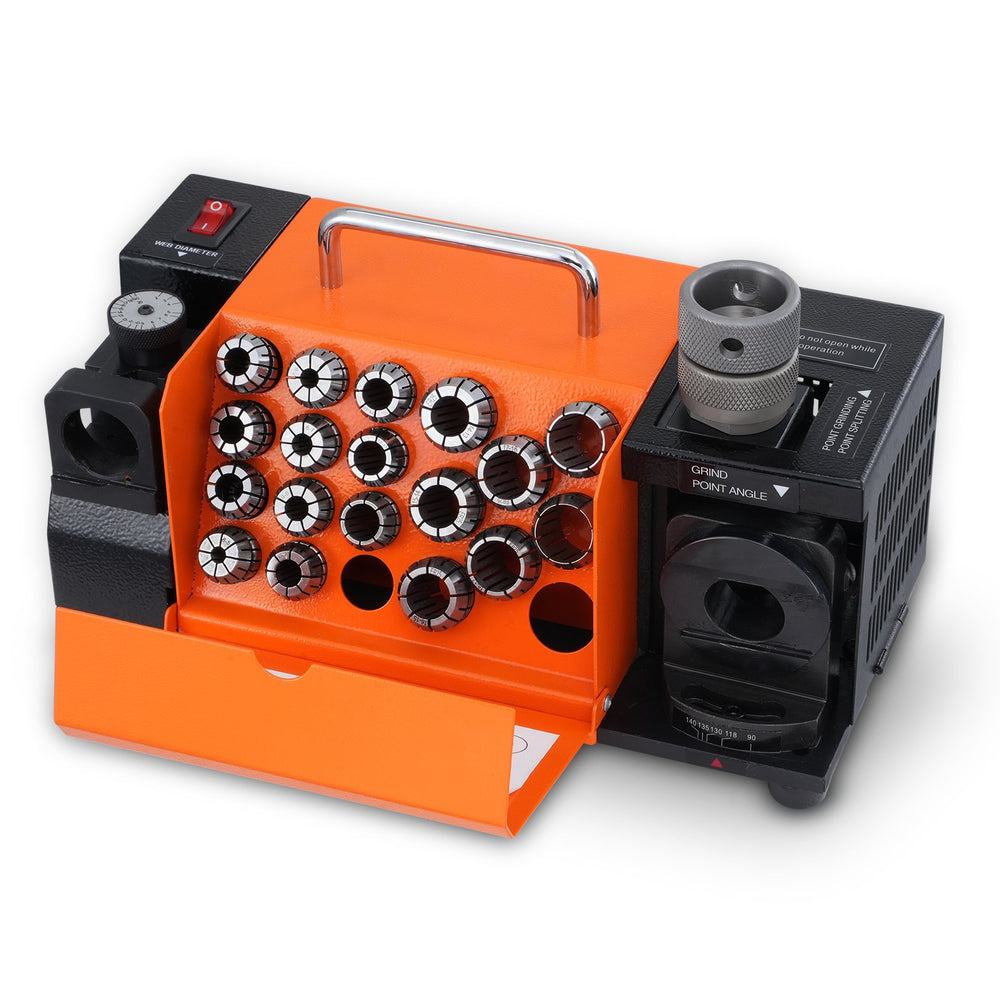 VEVOR MR-20G Drill Bits Sharpener 3-20mm Bits Grinder Sharpener with 18 Collets