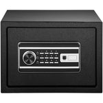 VEVOR Safe Box, 0.0227 m³ Money Safe with Fingerprint Lock and Digital Keypad Lock, Fireproof Home Safe with 2 Keys, Wall-Mounted Security Safe for Cash, Watch, Jewelry, Passport, Document Black