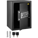 VEVOR Safe Box, 60 L Money Safe with Fingerprint Lock and Digital Keypad, Fireproof Home Safes with A Removable Shelf, Wall-Mounted Security Safe for Cash, Watch, Passport, Document, Black