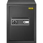 VEVOR Safe Box, 60 L Money Safe with Fingerprint Lock and Digital Keypad, Fireproof Home Safes with A Removable Shelf, Wall-Mounted Security Safe for Cash, Watch, Passport, Document, Black