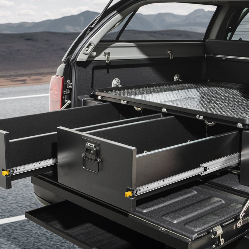 VEVOR 1 Pair Full Extension Drawer Slides 16 18 20 24 30 35 37.4 59 24 32 36 40 48 60 in, 500 lbs Load Capacity Locking Drawer Slides, Ball Bearing with Lock Side Mount Drawer Slide Rail
