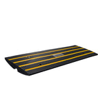 VEVOR Curb Ramp, 2.6" Rise Rubber Driveway Ramps, Heavy Duty 33069 lbs Weight Capacity Threshold Ramp, Curbside Bridge Ramps for Loading Dock Garage Sidewalk, Expandable Full Ramp Set