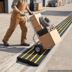 VEVOR Curb Ramp Rubber Driveway Ramp 3 Pack 2.6" Rise 15T Load Threshold Ramp