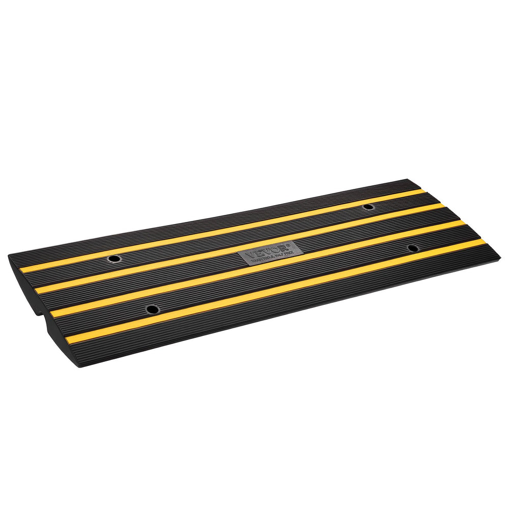 VEVOR Curb Ramp Rubber Driveway Ramp 3 Pack 2.6" Rise 15T Load Threshold Ramp
