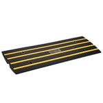 VEVOR Curb Ramp Rubber Driveway Ramp 3 Pack 2.6" Rise 15T Load Threshold Ramp
