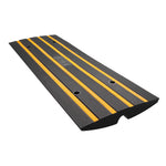 VEVOR Curb Ramp Rubber Driveway Ramp 3 Pack 2.6" Rise 15T Load Threshold Ramp