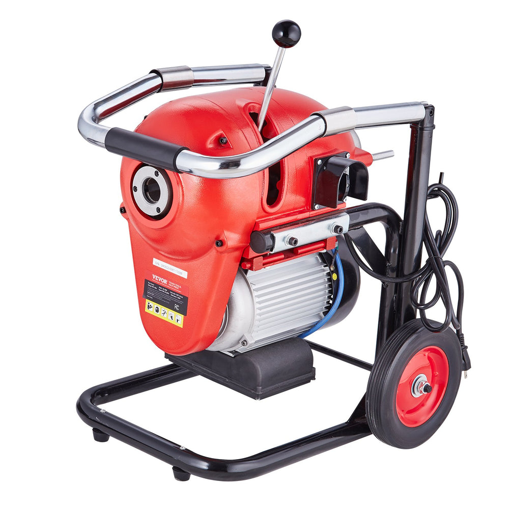 VEVOR Drain Cleaner Machine 3657.6 cm x 1.52 cm 1100W Sectional Snake Auger Manual Feed