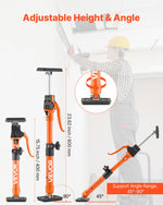 VEVOR Cabinet Jack Support Pole, 2-Pack, 40-60 cm Steel Telescopic Quick Support Rod, Adjustable 3rd Hand System up to 100 kg Capacity for Installing Cabinets, Lifting Drywall, Cargo Bars