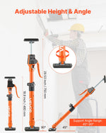VEVOR Cabinet Jack Support Pole, 2-Pack, 48-75 cm Steel Telescopic Quick Support Rod, Adjustable 3rd Hand System up to 100 kg Capacity for Installing Cabinets, Lifting Drywall, Cargo Bars