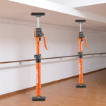 VEVOR Cabinet Jack Support Pole, 2-Pack, 48-75 cm Steel Telescopic Quick Support Rod, Adjustable 3rd Hand System up to 100 kg Capacity for Installing Cabinets, Lifting Drywall, Cargo Bars
