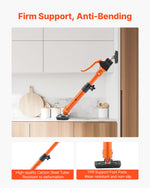 VEVOR Cabinet Jack Support Pole, 2-Pack, 64.5-115 cm Steel Telescopic Quick Support Rod, Adjustable 3rd Hand System up to 100 kg Capacity for Installing Cabinets, Lifting Drywall, Cargo Bars