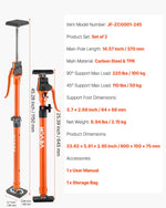 VEVOR Cabinet Jack Support Pole, 2-Pack, 64.5-115 cm Steel Telescopic Quick Support Rod, Adjustable 3rd Hand System up to 100 kg Capacity for Installing Cabinets, Lifting Drywall, Cargo Bars