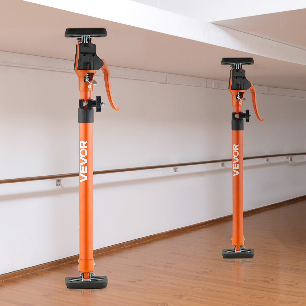 VEVOR Cabinet Jack Support Pole, 2-Pack, 64.5-115 cm Steel Telescopic Quick Support Rod, Adjustable 3rd Hand System up to 100 kg Capacity for Installing Cabinets, Lifting Drywall, Cargo Bars