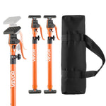 VEVOR Cabinet Jack Support Pole, 2-Pack, 64.5-115 cm Steel Telescopic Quick Support Rod, Adjustable 3rd Hand System up to 100 kg Capacity for Installing Cabinets, Lifting Drywall, Cargo Bars