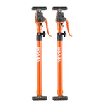VEVOR Cabinet Jack Support Pole, 2-Pack, 64.5-115 cm Steel Telescopic Quick Support Rod, Adjustable 3rd Hand System up to 100 kg Capacity for Installing Cabinets, Lifting Drywall, Cargo Bars