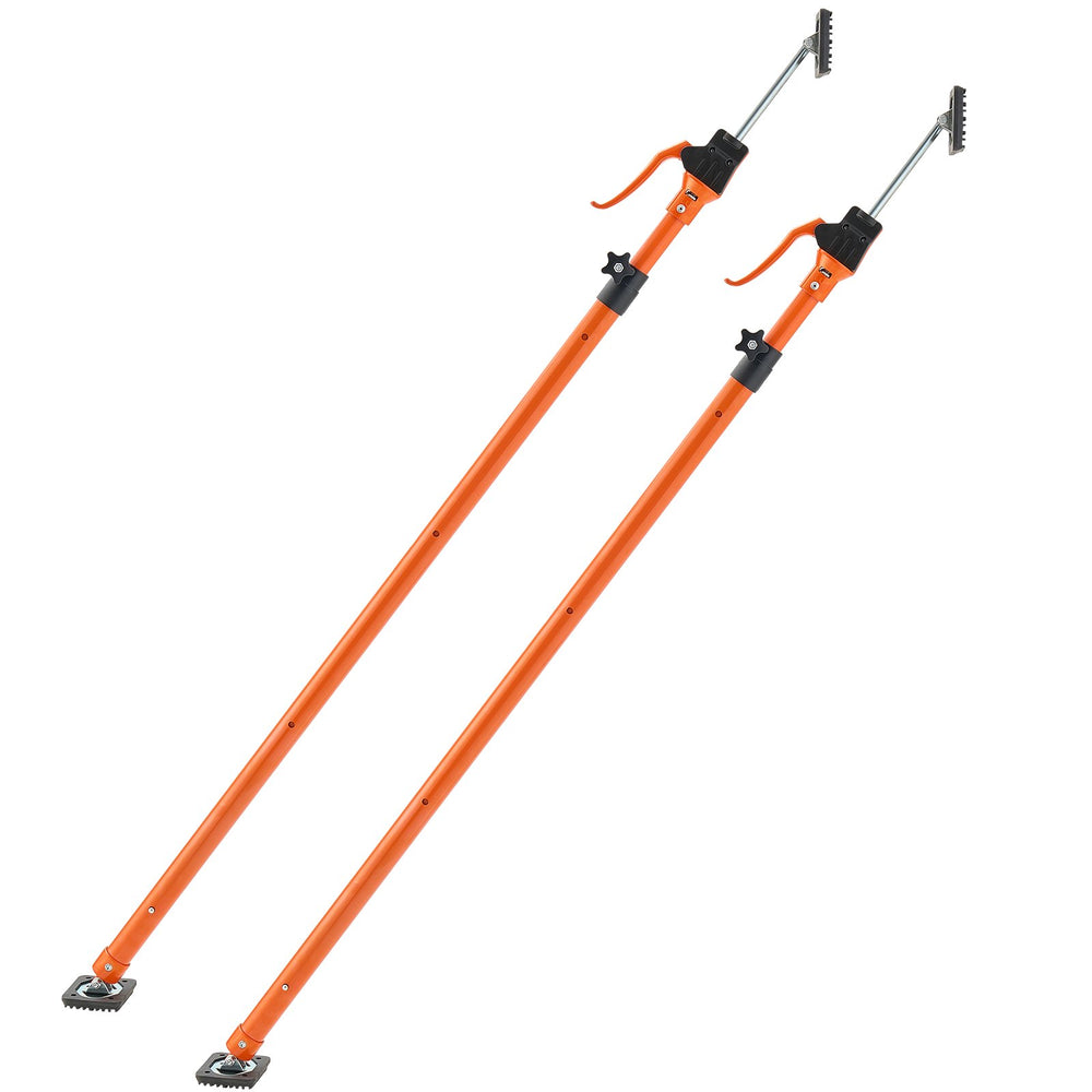 VEVOR Cabinet Jack Support Pole, 2-Pack, 125-291 cm Steel Telescopic Quick Support Rod, Adjustable 3rd Hand System up to 90 kg Capacity for Installing Cabinets, Lifting Drywall, Cargo Bars