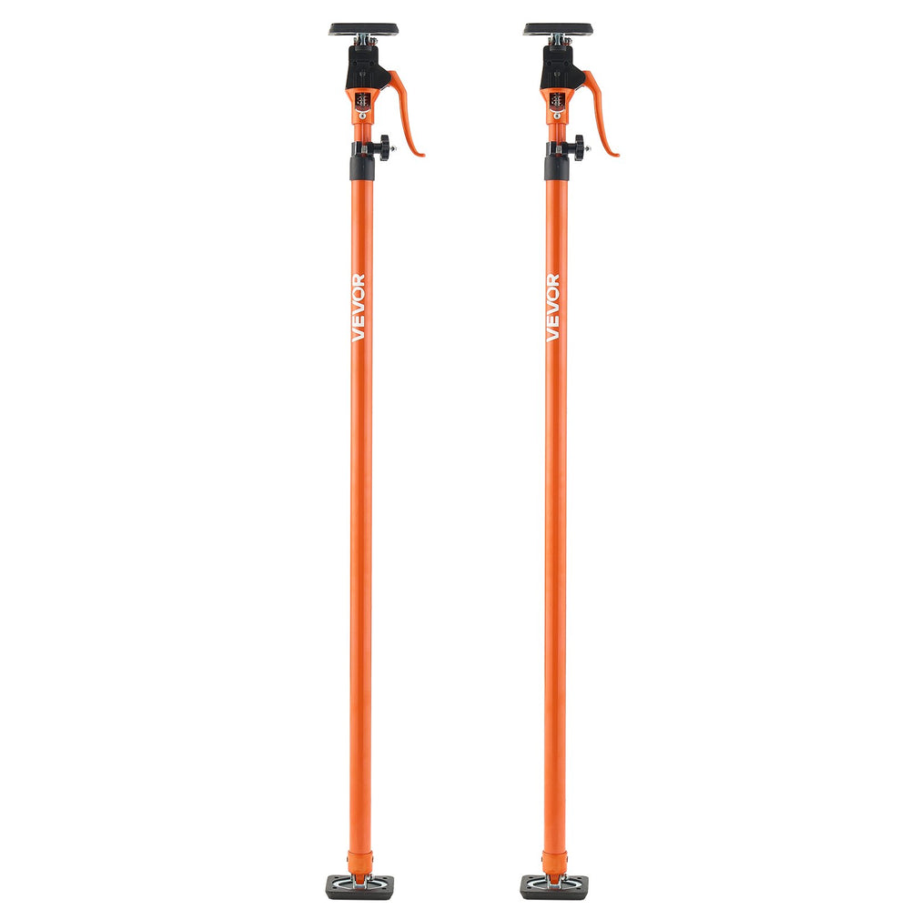 VEVOR Cabinet Jack Support Pole, 2-Pack, 125-291 cm Steel Telescopic Quick Support Rod, Adjustable 3rd Hand System up to 90 kg Capacity for Installing Cabinets, Lifting Drywall, Cargo Bars