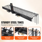 VEVOR Tow Behind Landscape Rake 72"/183 cm Lawn Dethatcher Rake with 32 Steel Tines