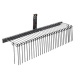 VEVOR Tow Behind Landscape Rake 72"/183 cm Lawn Dethatcher Rake with 32 Steel Tines