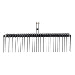 VEVOR Tow Behind Landscape Rake 72"/183 cm Lawn Dethatcher Rake with 32 Steel Tines