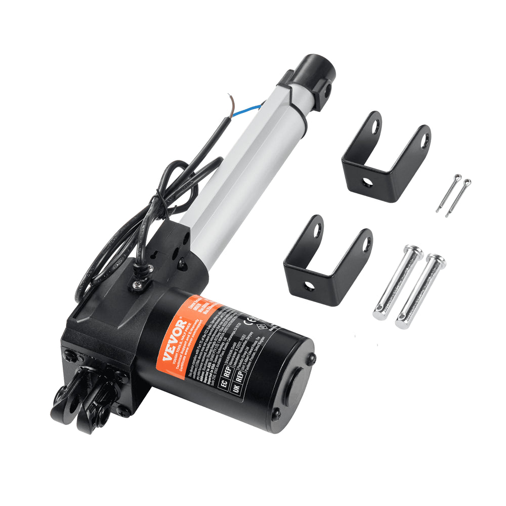 VEVOR Linear Actuator 12V 15.2 cm Heavy Duty 598.8 kg/6000N 0.5 cm/s IP44 Protection