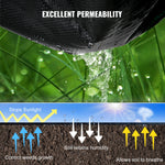 VEVOR 182.9 x 9144 cm Heavy Duty PP Woven Weed Barrier Landscape Ground Cover 68 g