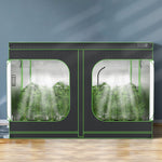VEVOR 10x10 Grow Tent, 120'' x 120'' x 80'', High Reflective 600D Mylar Hydroponic Growing Tent with Observation Window, Tool Bag and Floor Tray for Indoor Plants Growing
