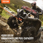 VEVOR elektriskā vinča ATV/UTV 2041,2 kg, sintētiskā trose, ūdensizturīga, tālvadība