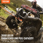 VEVOR Electric Winch ATV/UTV 3500 lbs Synthetic Rope Waterproof Wired Control